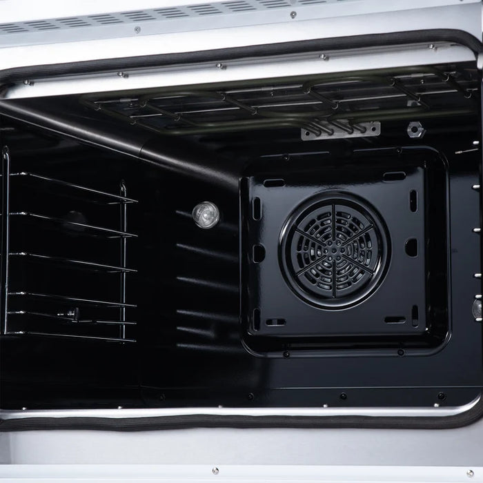 Forno Galiano 30-Inch 4.32 cu. ft. Electric Range, 4 Radiant Elements, French Door, Convection Oven, Air Fryer - Black or White (FFSEL6917-30BLK)