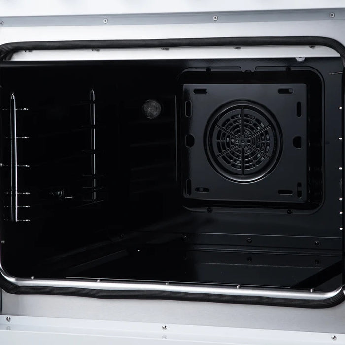 Forno Galiano 30-Inch 4.32 cu. ft. Electric Range, 4 Radiant Elements, French Door, Convection Oven, Air Fryer - Black or White (FFSEL6917-30BLK)