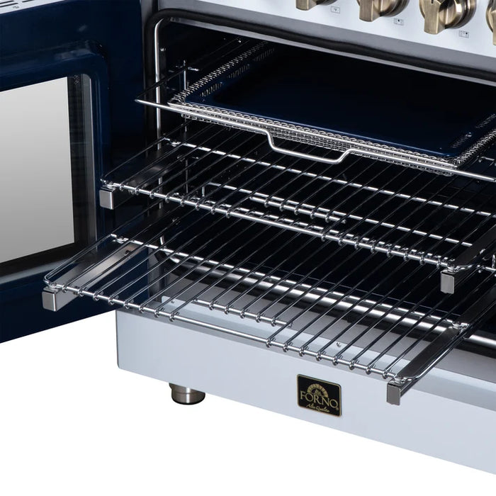 Forno Massimo 30-Inch 4.32 cu. ft. Electric Range, 5 Radiant Elements, French Door, Convection Oven, Air Fryer - Stainless Steel, Black or White (FFSEL6955-30)