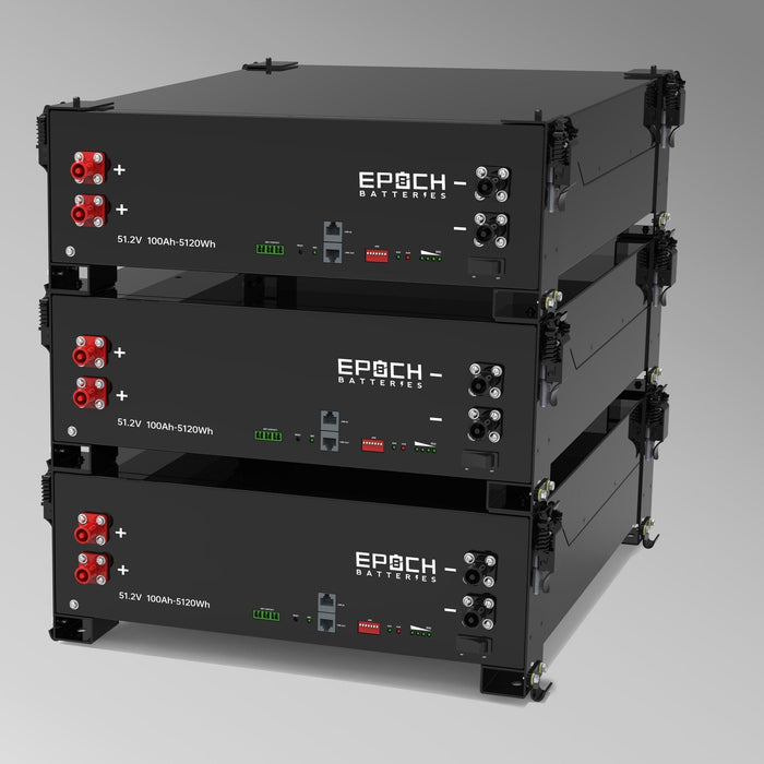 Epoch Batteries | 48V 100Ah 5.12kWh - Self-Heating Server Rack Lithium Battery