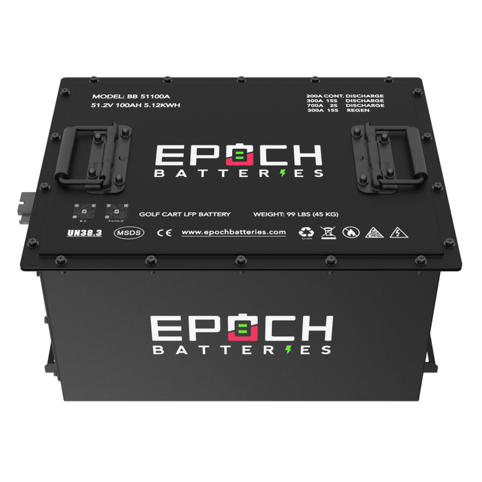 Epoch Batteries | 48V 100Ah Lithium (LiFePO4) Golf Cart Battery - Complete Kit