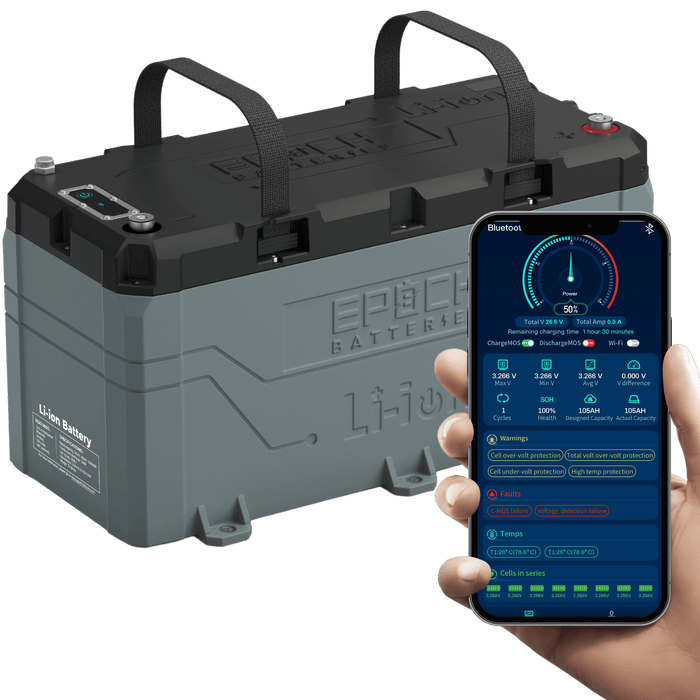 Epoch Batteries | 36V 50Ah | Heated & Bluetooth | LiFePO4 Battery