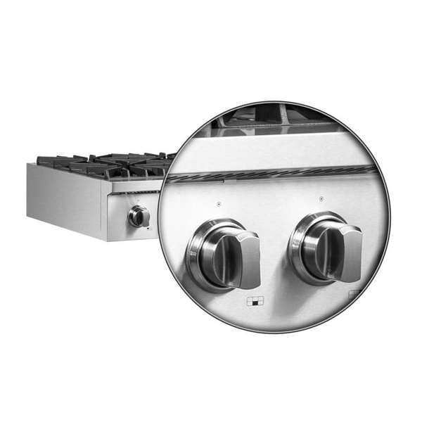 Forno Cossato Alta Qualita 36" Gas Rangetop with 6 Sealed Burners in Stainless Steel (FCTGS5737-36)