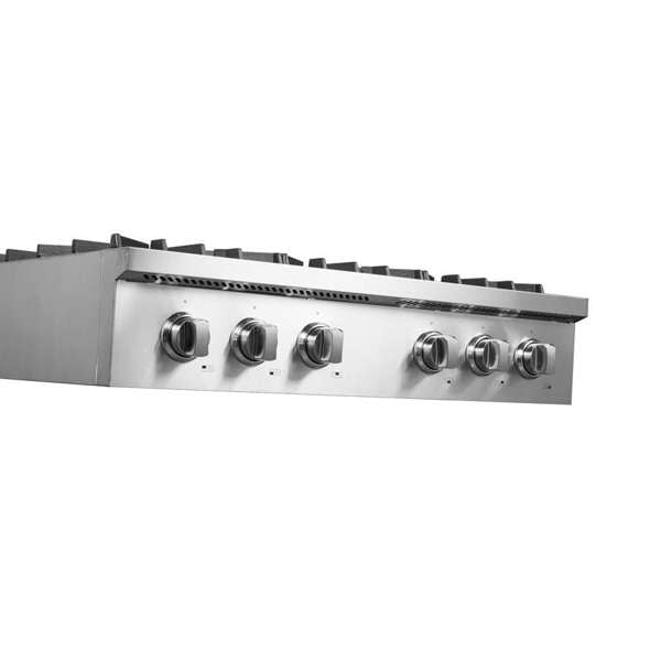 Forno Cossato Alta Qualita 36" Gas Rangetop with 6 Sealed Burners in Stainless Steel (FCTGS5737-36)