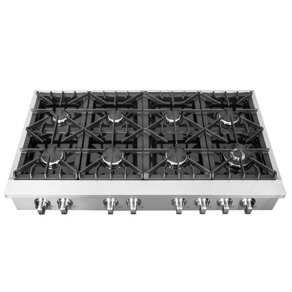 Forno Cossato Alta Qualita 48" Gas Rangetop with 8 Sealed Burners in Stainless Steel (FCTGS5737-48)