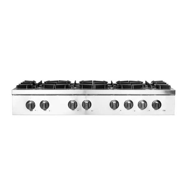 Forno Cossato Alta Qualita 48" Gas Rangetop with 8 Sealed Burners in Stainless Steel (FCTGS5737-48)