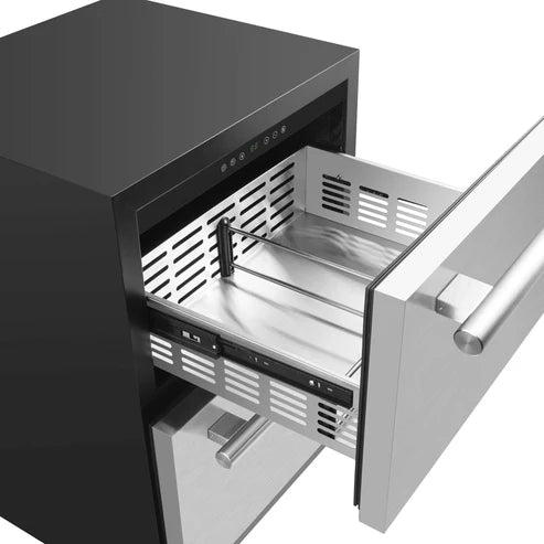 Forno Cosenza 24" 4.69 cu. ft. Built-In Indoor/Outdoor Drawer Freezer with Ice Maker (FDRBI1838-24S)