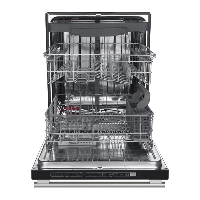 Forno Espresso 24" Built-In Dishwasher in White with Silver Handles, FDWBI8067-24WHT