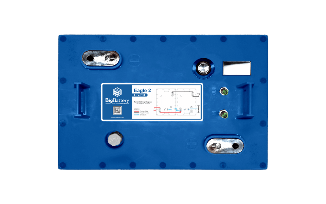 Big Battery 24V EAGLE 2 With Heater - LiFePO4 - 64Ah - 1.63kWh Battery