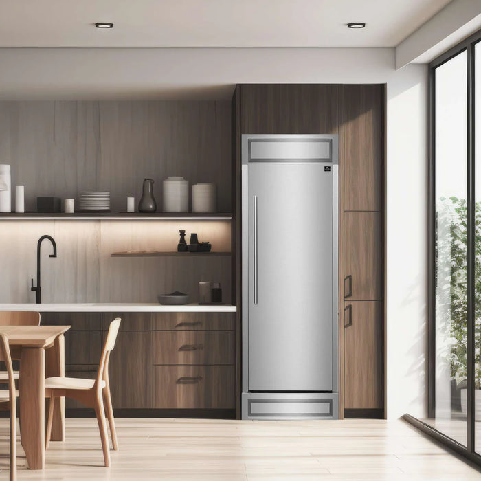 Forno Maderno 32" 13.6 cu. ft. Convertible Refrigerator/Freezer Built-In with Grill Trim - Multiple Swing & Finish Options (FFFFD1722-32LS)