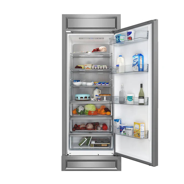 Forno Maderno 28" 13.6 cu. ft. Left/Right Swing Convertible Refrigerator/ Freezer with Modern Trim Kit (FFFFD1722-32LS / FFFFD1722-32RS)