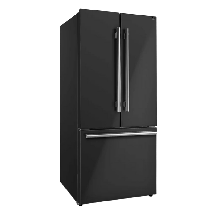 Forno – Espresso Gallipoli 30-inch French Door White/Black Refrigerator, 17.5 cu. ft. (FFFFD1974-31WHT / FFFFD1974-31BLK)