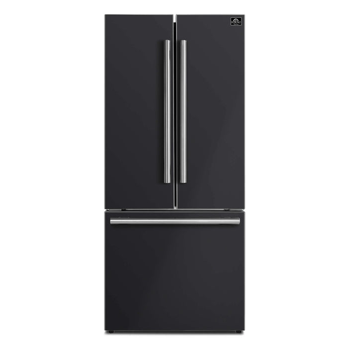 Forno – Espresso Gallipoli 30-inch French Door White/Black Refrigerator, 17.5 cu. ft. (FFFFD1974-31WHT / FFFFD1974-31BLK)