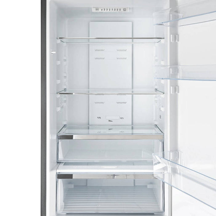 Forno Guardia 46.8-inch Bottom Mount 21.6 cu. ft. Refrigerator in Stainless Steel, FFFFD1778-48