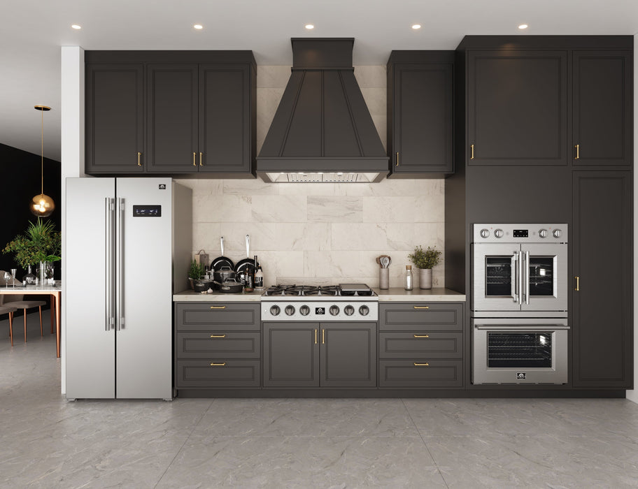 Forno Altilia 36'' 1,200 CFM Insert Range Hood in Stainless Steel with LED Lighting and Baffle Filters (FRHRE5337-36)
