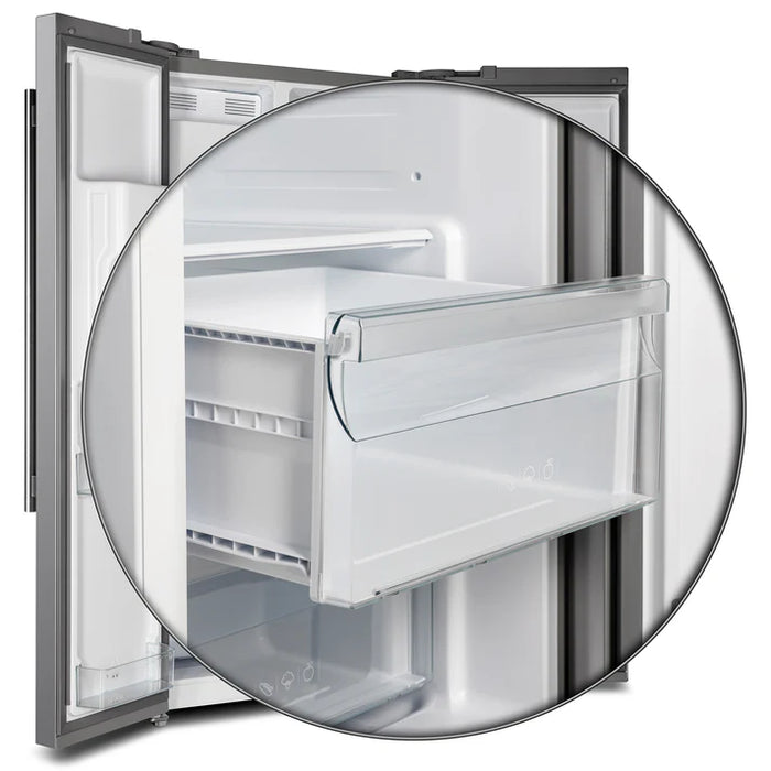 Forno Salerno 36" 20 cu. ft. Side-by-Side Built-In Refrigerator with Water and Ice Dispenser - Stainless Steel, Black, White (FFRBI1844-36SB)