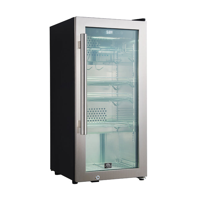 Forno Asciutto 16" 2.65 cu.ft. Dry Aging Cabinet with LED Lighting and Adjustable Shelves in Stainless Steel (FFSDA6857-16)