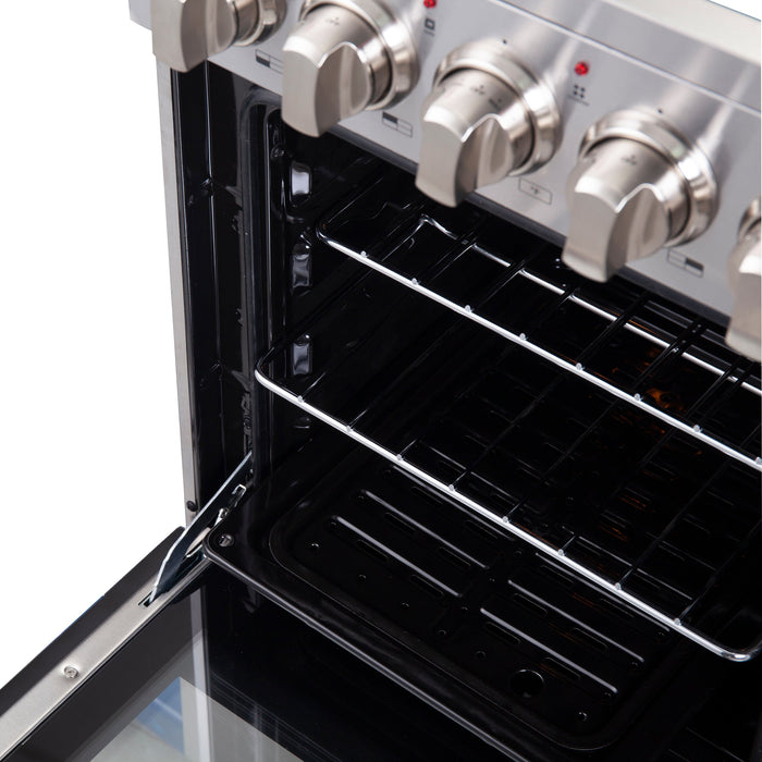 Forno Pallerno 20" 2.05 cu.ft. Freestanding Electric Range with 4 Elements in Stainless Steel (FFSEL6052-20)
