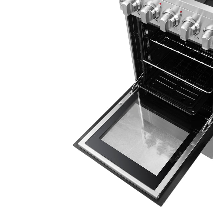 Forno Pallerno 20" 2.05 cu.ft. Freestanding Electric Range with 4 Elements in Stainless Steel (FFSEL6052-20)