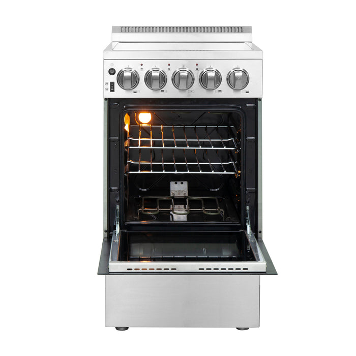 Forno Pallerno 20" 2.05 cu.ft. Freestanding Electric Range with 4 Elements in Stainless Steel (FFSEL6052-20)