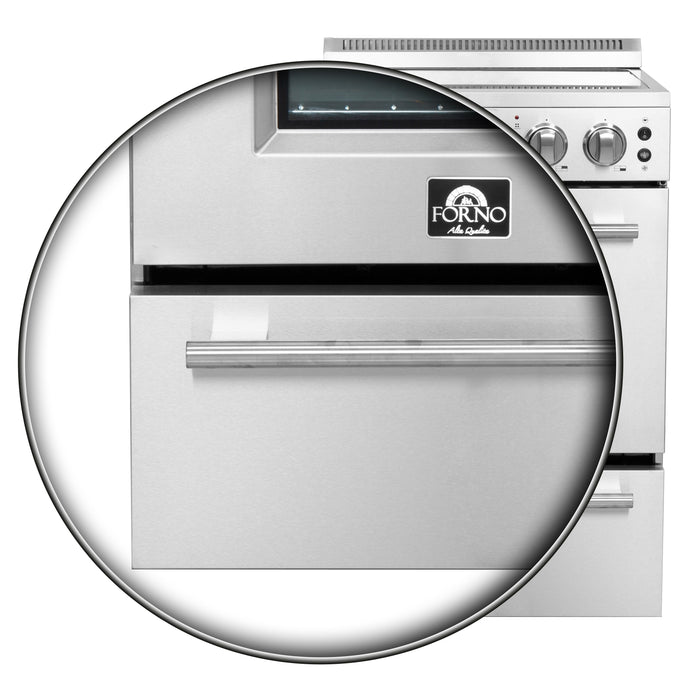 Forno Loiano 24" 2.3 cu. ft. Freestanding Electric Range with 4 Element Burners in Stainless Steel (FFSEL6069-24)