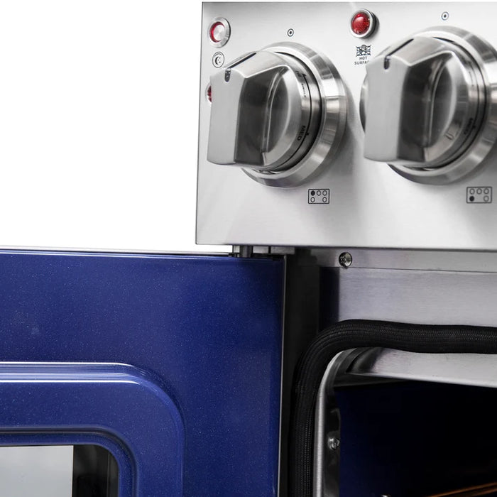Forno Massimo 30-Inch 4.32 cu. ft. Electric Range, 5 Radiant Elements, French Door, Convection Oven, Air Fryer - Stainless Steel, Black or White (FFSEL6955-30)