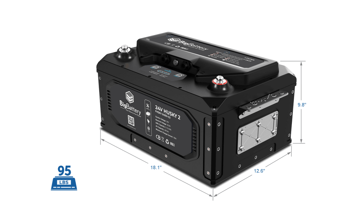 Big Battery 24V HUSKY 2 – LiFePO4 – 200Ah – 5.12kWh