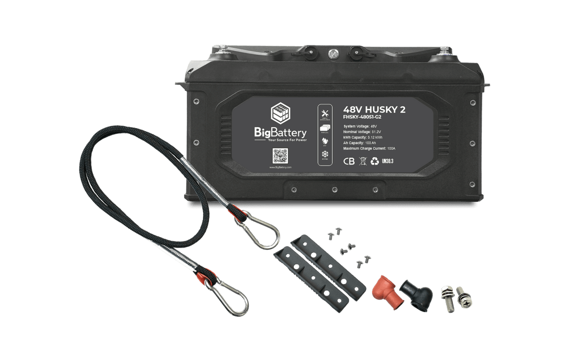 Big Battery 48V 1X HUSKY 2 3K Growatt Inverter Kit