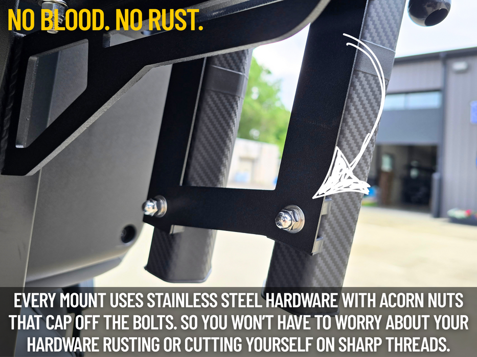 Dual Fishing Pole Rack (BA CartRack™ Attachment)