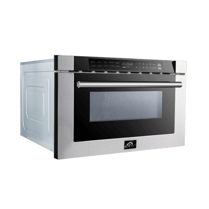 FORNO Capoliveri 24" Microwave Drawer 1.2CU.FT Stainless Steel, FMWDR3000-24