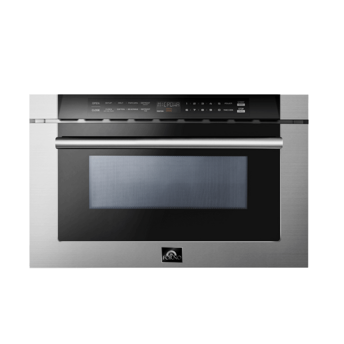 FORNO Capoliveri 24" Microwave Drawer 1.2CU.FT Stainless Steel, FMWDR3000-24