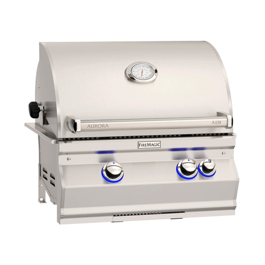 FireMagic | Aurora A430i 24" Built-In Grills with Analog Thermometer