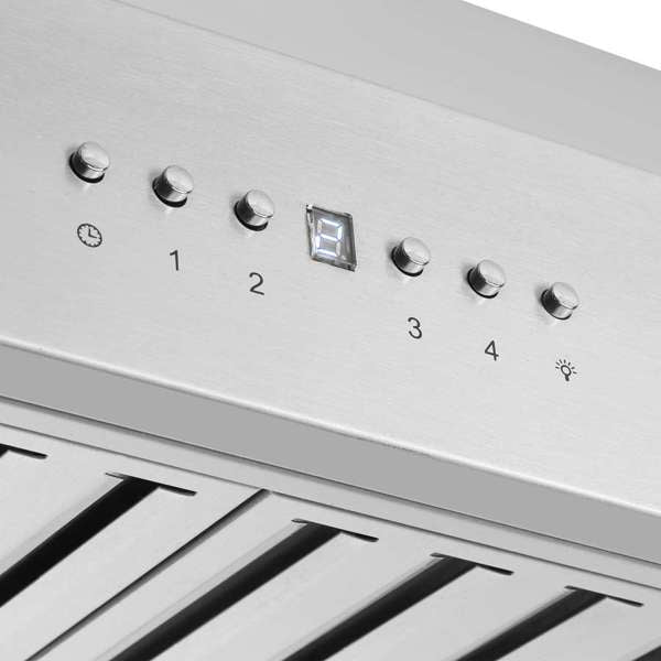 Forno Coppito 30" 600 CFM Island Range Hood in Stainless Steel with LED Lighting and Adjustable Fan Speeds (FRHIS5129-30)