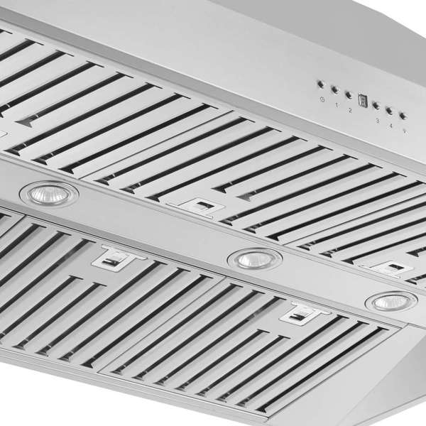 Forno Coppito 48" 1,200 CFM Island Range Hood in Stainless Steel with LED Lighting and Adjustable Fan Speeds (FRHIS5129-48)