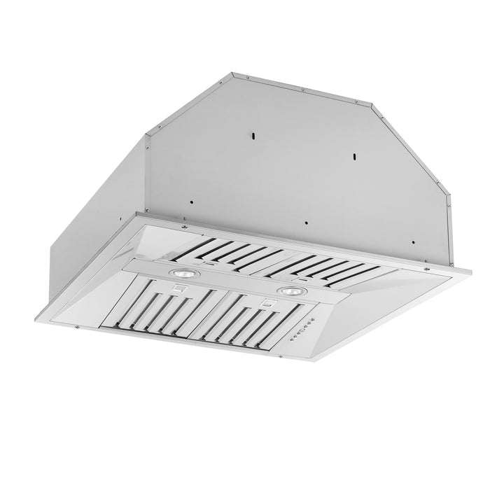 Forno Altilia 30'' 600 CFM Insert Range Hood in Stainless Steel with LED Lighting and Baffle Filters (FRHRE5337-30)