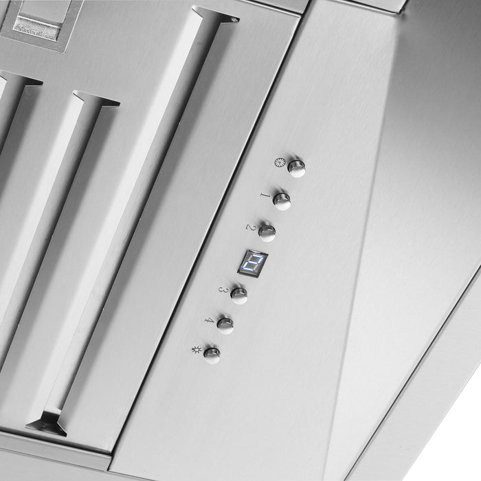 Forno Altilia 60'' 1,200 CFM Insert Range Hood in Stainless Steel with LED Lighting and Baffle Filters (FRHRE5337-60)