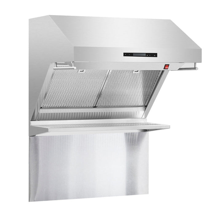 Forno Ansedonia 30" 600 CFM Wall Mount Range Hood and Back Splash, FRHWM5029-30HB