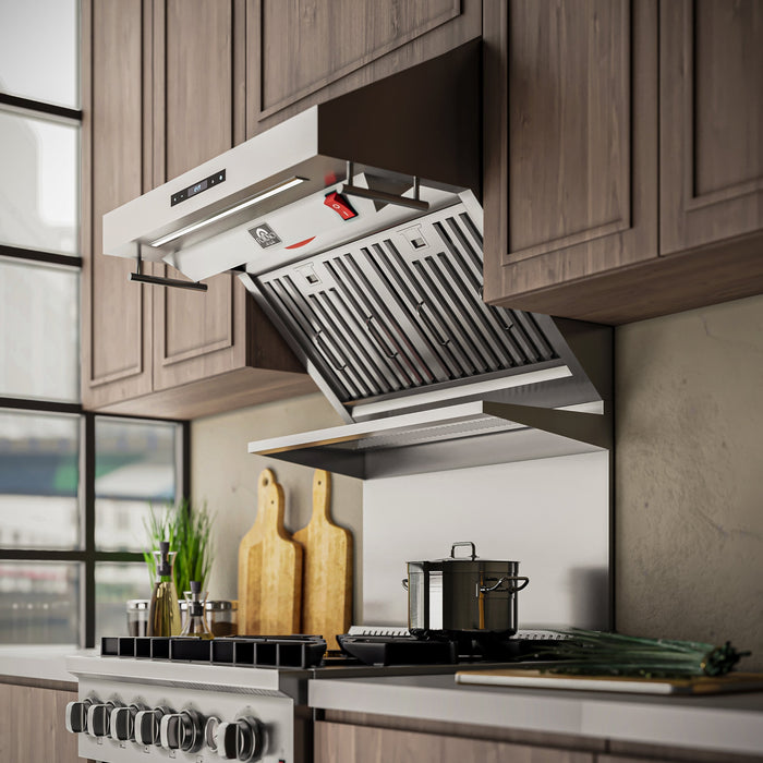 Forno Savona 30" 600 CFM Wall Mount Range Hood with Back Splash and Baffle Filters (FRHWM5029-30)