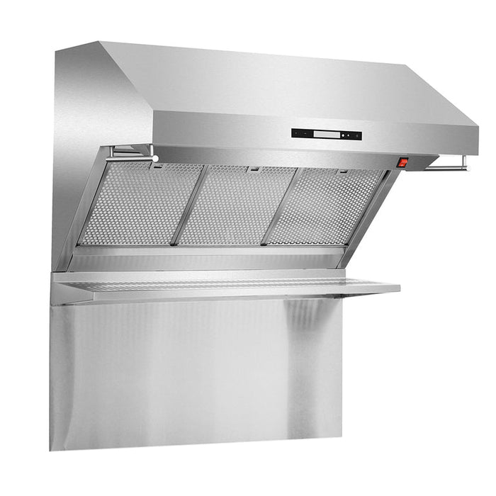 Forno Ansedonia 30" 600 CFM Wall Mount Range Hood and Back Splash, FRHWM5029-30HB