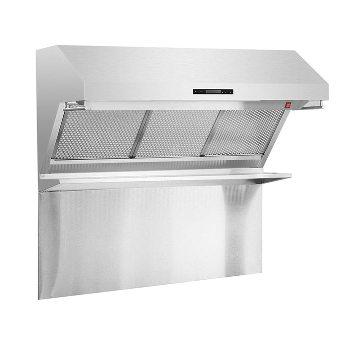 Forno Ansedonia 30" 600 CFM Wall Mount Range Hood and Back Splash, FRHWM5029-30HB