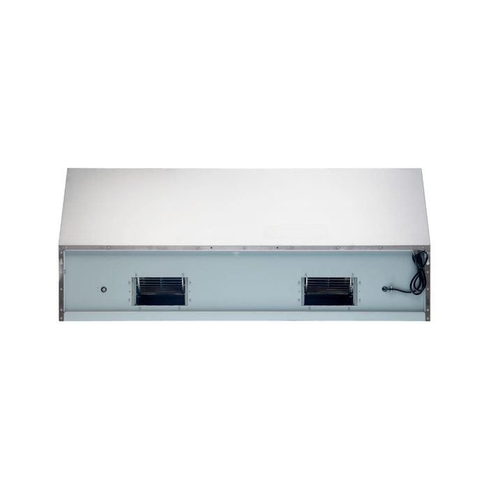 Forno 60" 1200 CFM Wall Mount Range Hood with Backsplash, Warming Lamp and Shelf, FRHWM5029-60HB