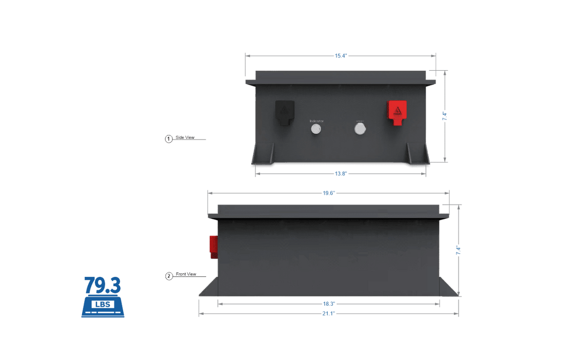 Big Battery 36V RAPTOR 2 - 3.84kWh LiFePO4