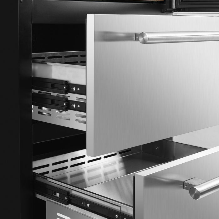 Forno Celano 30" 21.3 cu.ft. 150 Bottle and 252 Can Dual Zone Wine Cooler in Stainless Steel (FWCDR6697-30S)