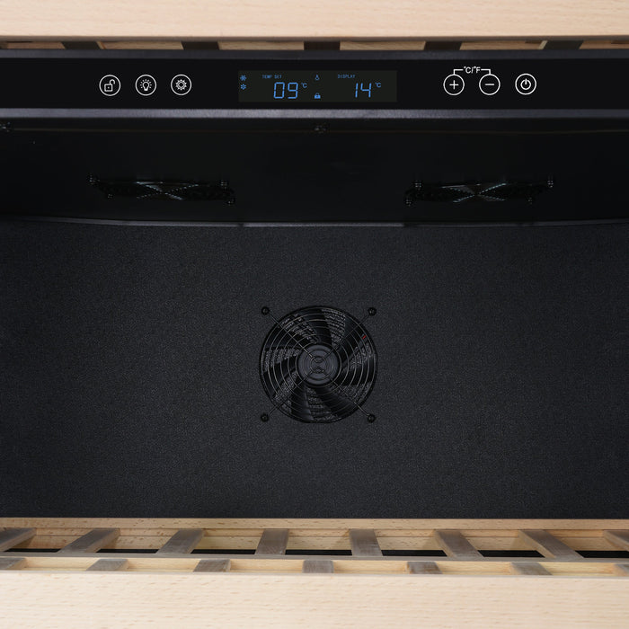 Forno Celano 30" 21.3 cu.ft. 150 Bottle and 252 Can Dual Zone Wine Cooler in Stainless Steel (FWCDR6697-30S)