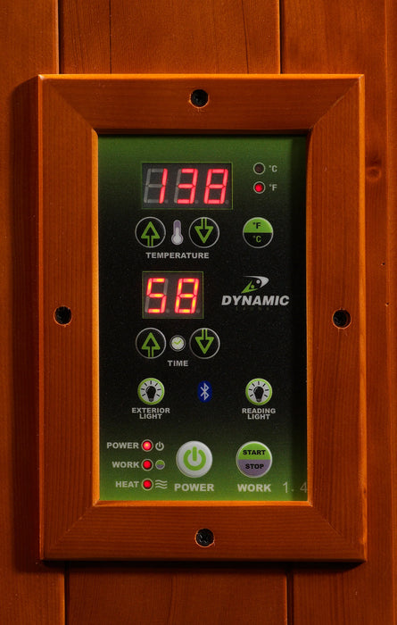 Dynamic Sauna "Vila Elite" 3-Person Ultra Low EMF FAR Infrared Indoor Sauna (DYN-6315-02 Elite)