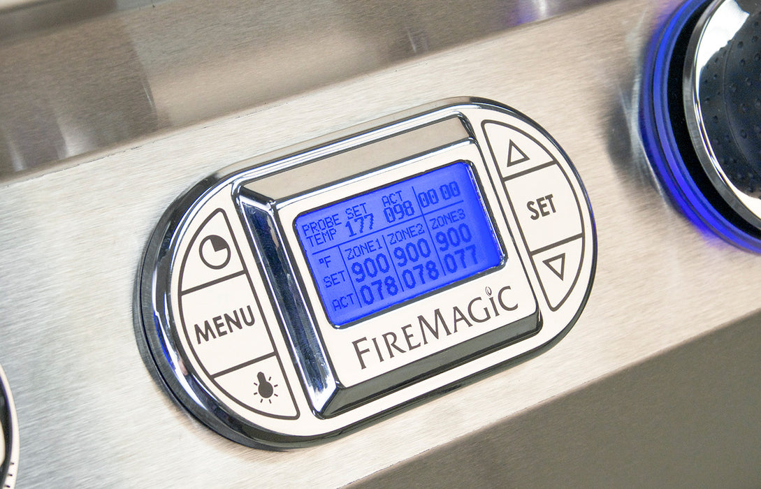 FireMagic | Echelon Diamond E660s Portable Grills with Analog Thermometer & Single Side Burner