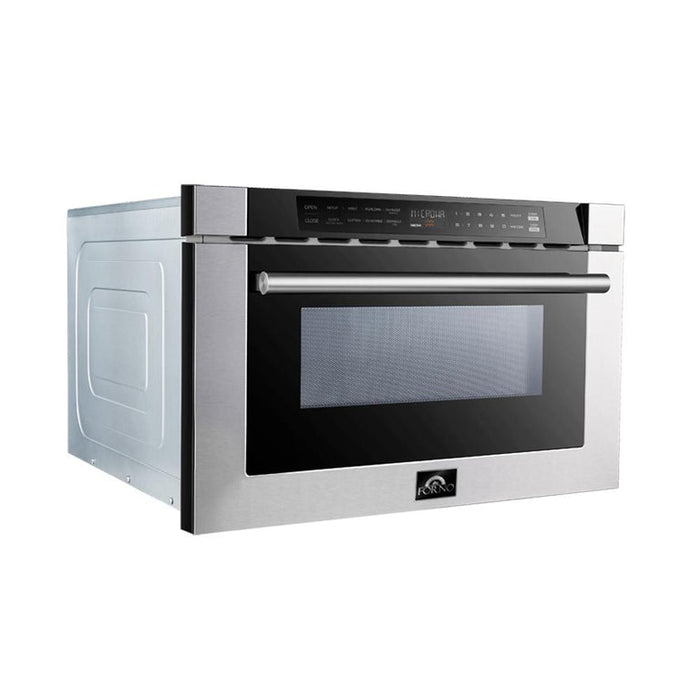 Forno 24" 1.2 cu. ft. Microwave Drawer In Stainless Steel - Professional, FMWDR3000-24