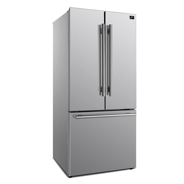 Forno – Espresso Gallipoli 30-inch French Door White/Black Refrigerator, 17.5 cu. ft. (FFFFD1974-31WHT / FFFFD1974-31BLK)