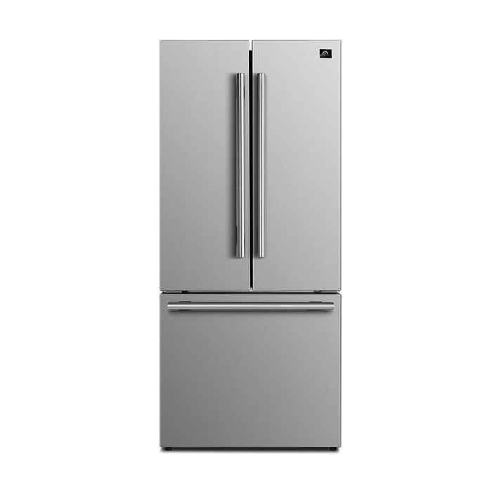 Forno – Espresso Gallipoli 30-inch French Door White/Black Refrigerator, 17.5 cu. ft. (FFFFD1974-31WHT / FFFFD1974-31BLK)