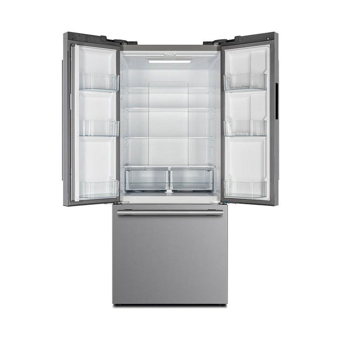 Forno Gallipoli 30" No Frost Refrigerator French Door, 17.5 Cu. Ft. Stainless Steel (FFFFD1974-31SB)